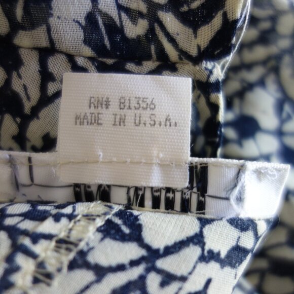 REX LESTER Sleeveless Navy Off-White Leaf Print Sleeve Button Front Maxi Dress – - Picture 8 of 8